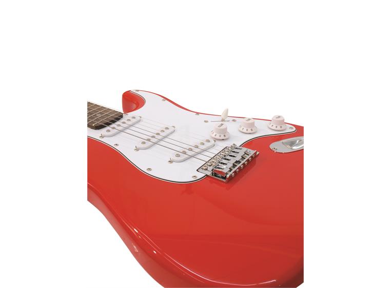 DIMAVERY ST-203 E-Guitar, red